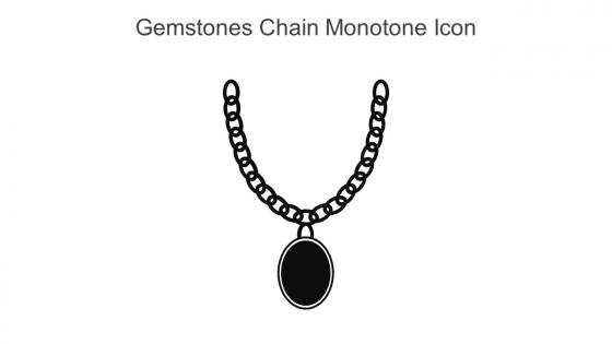 Gemstones Chain Monotone Icon In Powerpoint Pptx Png And Editable Eps Format
