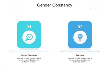 Gender constancy ppt powerpoint presentation slides portrait cpb