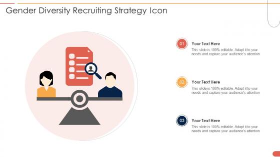 Gender Diversity Recruiting Strategy Icon