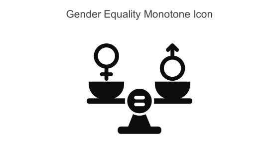 Gender Equality Monotone Icon In Powerpoint Pptx Png And Editable Eps Format