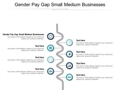 Gender pay gap small medium businesses ppt powerpoint presentation summary infographics cpb