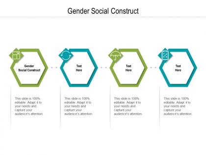 Gender social construct ppt powerpoint presentation portfolio aids cpb