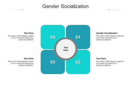 Gender socialization ppt powerpoint presentation deck cpb