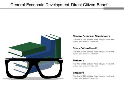 General economic development direct citizen benefit service equipment