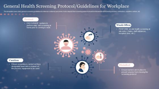 General Health Screening Protocol Guidelines For Workplace Framework For Post Pandemic Business Planning