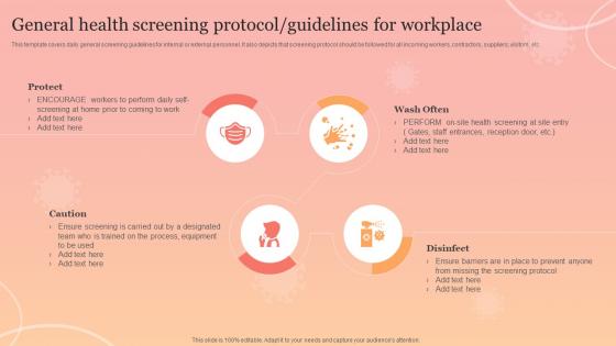 General Health Screening Protocol Guidelines For Workplace New Normal Adaption Playbook