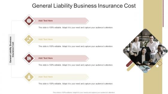 General Liability Business Insurance Cost In Powerpoint And Google Slides Cpb