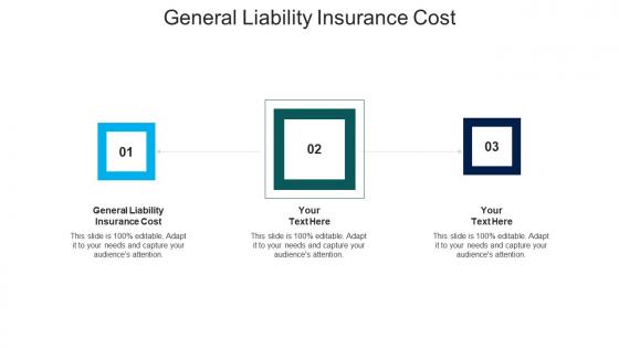 General liability insurance cost ppt powerpoint presentation outline picture cpb