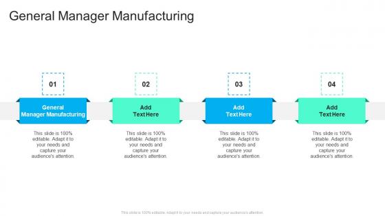 General Manager Manufacturing In Powerpoint And Google Slides Cpb