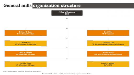 General Mills Organization Structure RTE Food Industry Report