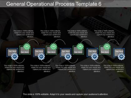 General operational process template 6 ppt ideas