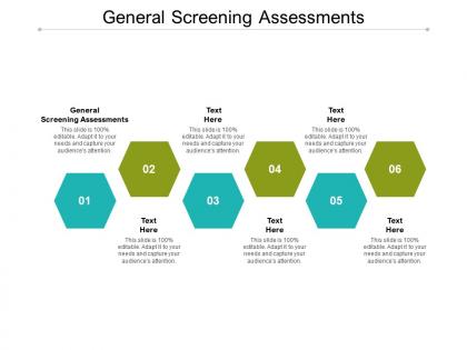 General screening assessments ppt powerpoint presentation file information cpb