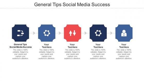 General tips social media success ppt powerpoint presentation ideas gridlines cpb