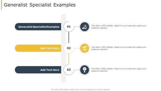 Generalist Specialist Examples In Powerpoint And Google Slides Cpb
