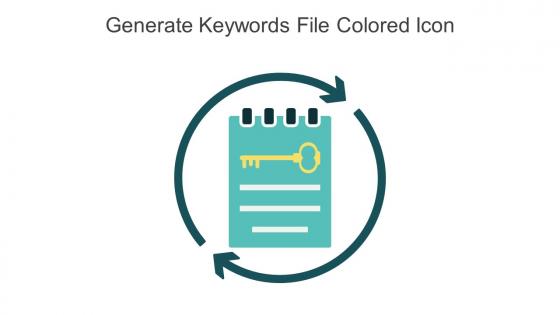 Generate Keywords File Colored Icon In Powerpoint Pptx Png And Editable Eps Format