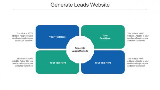 Generate leads website ppt powerpoint presentation visual aids deck cpb