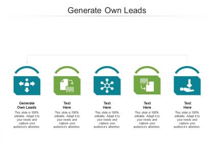 Generate own leads ppt powerpoint presentation slides background cpb