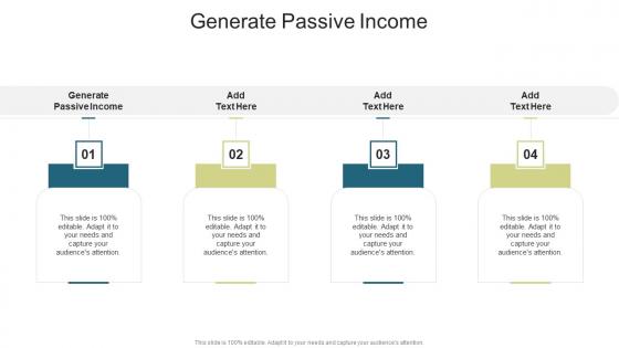 Generate Passive Income In Powerpoint And Google Slides Cpb