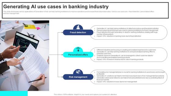 Generating AI Use Cases In Banking Industry Strategic Guide For Generative AI Tools And Technologies AI SS V