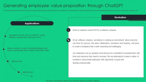 Generating Employee Value Proposition ChatGPT Unlocking Potential Of Recruitment ChatGPT SS V