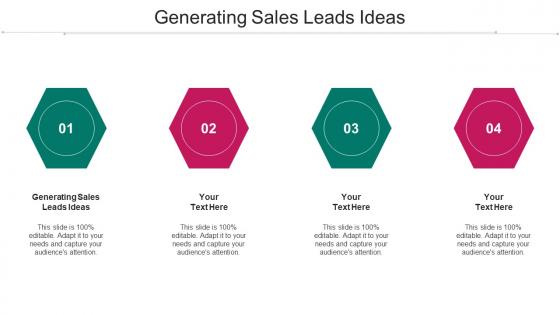 Generating Sales Leads Ideas Ppt Powerpoint Presentation File Samples Cpb