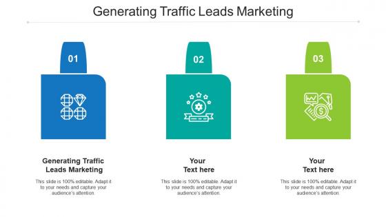 Generating traffic leads marketing ppt powerpoint presentation icon visual aids cpb