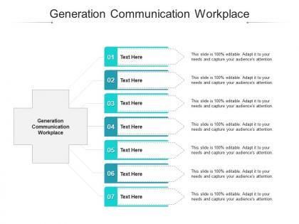 Generation communication workplace ppt powerpoint presentation visual aids example file cpb