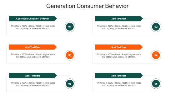 Generation Consumer Behavior In Powerpoint And Google Slides Cpb