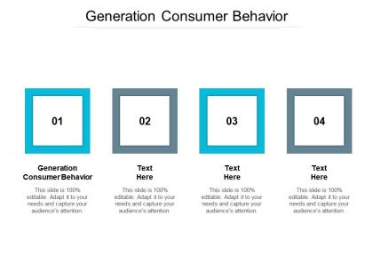 Generation consumer behavior ppt powerpoint presentation ideas clipart cpb