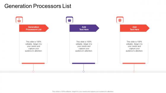 Generation Processors List In Powerpoint And Google Slides Cpb