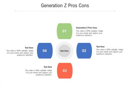 Generation z pros cons ppt powerpoint presentation ideas designs cpb