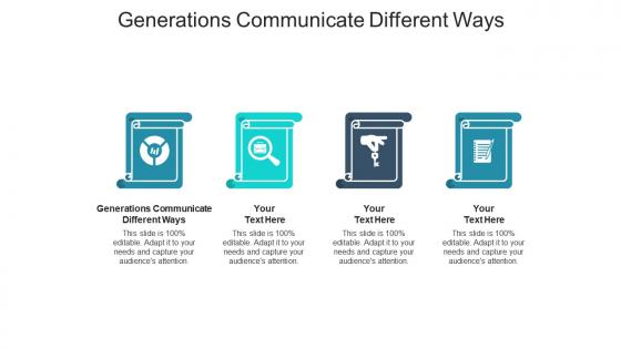 Generations communicate different ways ppt powerpoint presentation icon gridlines cpb