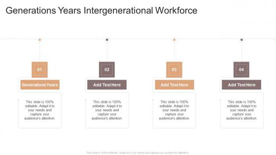 Generations Years In Intergenerational Workforce Powerpoint And Google Slides Cpb