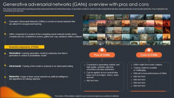 Generative Adversarial Networks Gans Overview Generative Ai Artificial Intelligence AI SS