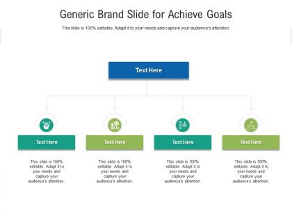 Generic brand slide for achieve goals infographic template