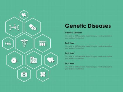Genetic diseases ppt powerpoint presentation icon information