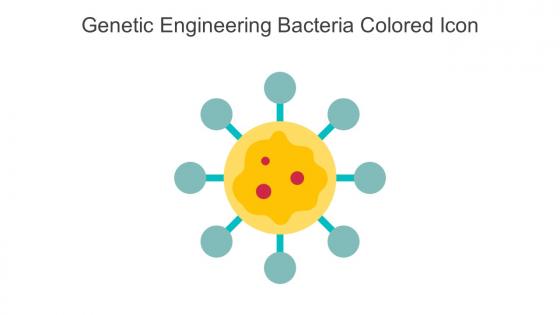 Genetic Engineering Bacteria Colored Icon In Powerpoint Pptx Png And Editable Eps Format