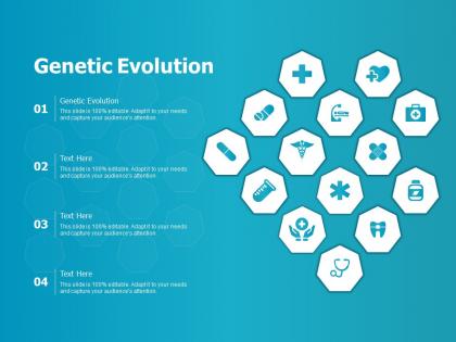 Genetic evolution ppt powerpoint presentation infographic template grid