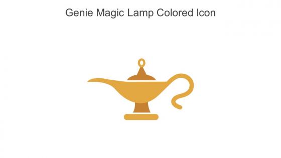 Genie Magic Lamp Colored Icon In Powerpoint Pptx Png And Editable Eps Format