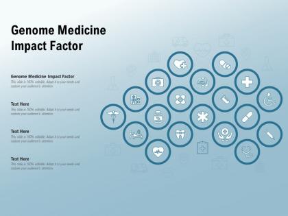 Genome medicine impact factor ppt powerpoint presentation outline graphics design