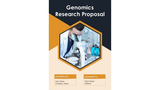 Genomics Research Proposal Example Document Report Doc Pdf Ppt