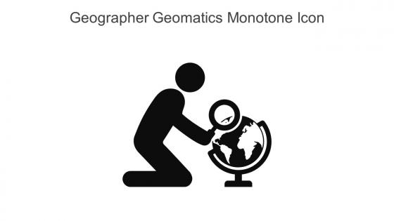 Geographer Geomatics Monotone Icon In Powerpoint Pptx Png And Editable Eps Format