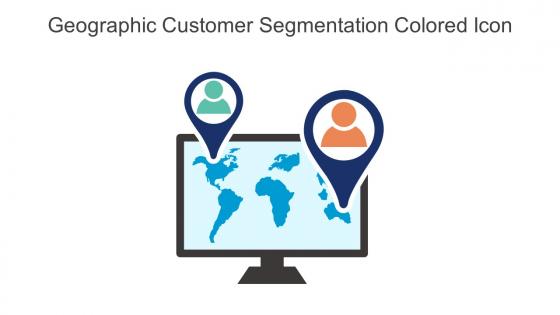 Geographic Customer Segmentation Colored Icon In Powerpoint Pptx Png And Editable Eps Format