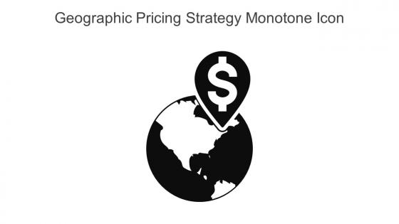 Geographic Pricing Strategy Monotone Icon In Powerpoint Pptx Png And Editable Eps Format