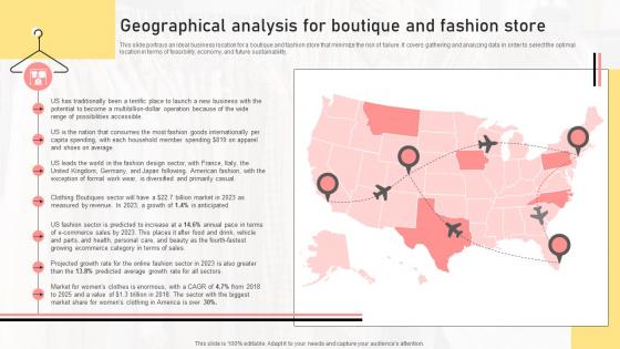 Geographical Analysis For Boutique And Fashion Store Boutique Shop Business Plan BP SS