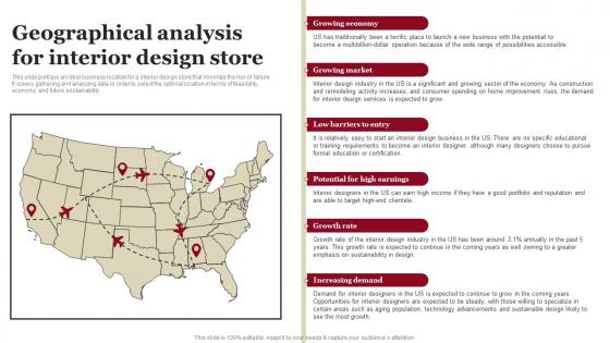 Geographical Analysis For Interior Design Store House Remodeling Business Plan BP SS