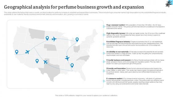 Geographical Analysis For Perfume Business Custom Fragrance Business Plan BP SS