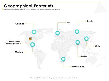 Geographical footprints m2999 ppt powerpoint presentation outline maker