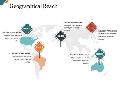 Geographical reach sample of ppt presentation