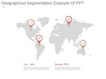 Geographical segmentation example of ppt